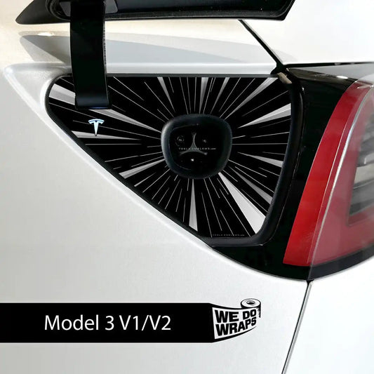 Tesla Ludicrous Performance Mode Charge Port Wrap | Model 3 - Tesla Emblems