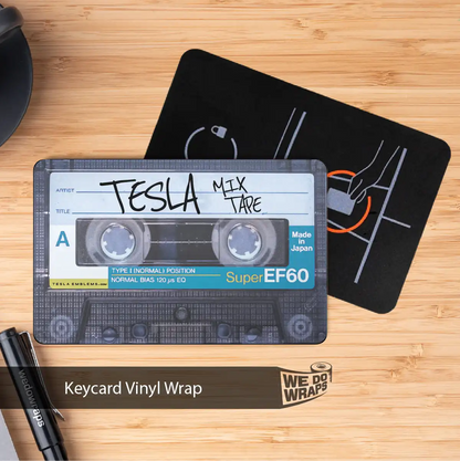 Tesla Mixtape Keycard Decal - Tesla Emblems