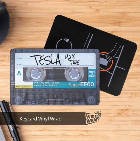 Tesla Mixtape Keycard Decal - Tesla Emblems