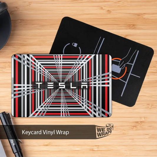 Tesla Plaid Tesla Keycard Decal