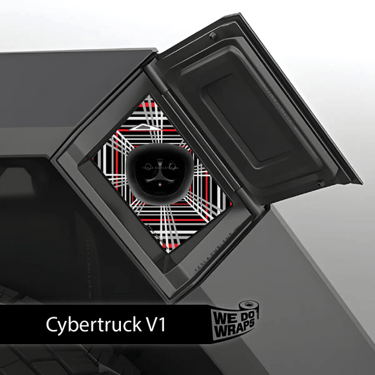 Tesla Plaid Performance Mode Charge Port Wrap | Cybertruck - Tesla Emblems