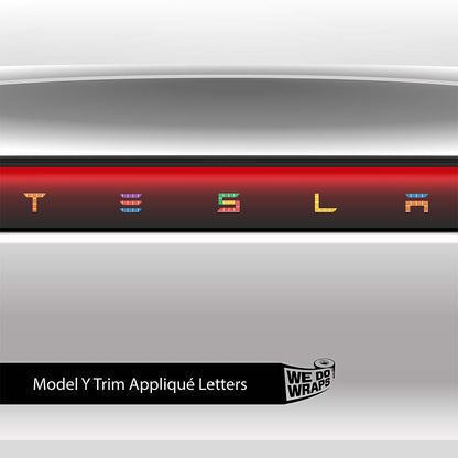 Tetromino Tesla Emblem Decals (Front + Back) | Model Y - Tesla Emblems
