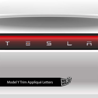 Toon Terror Tesla Emblem Decals (Front + Back) | Model Y