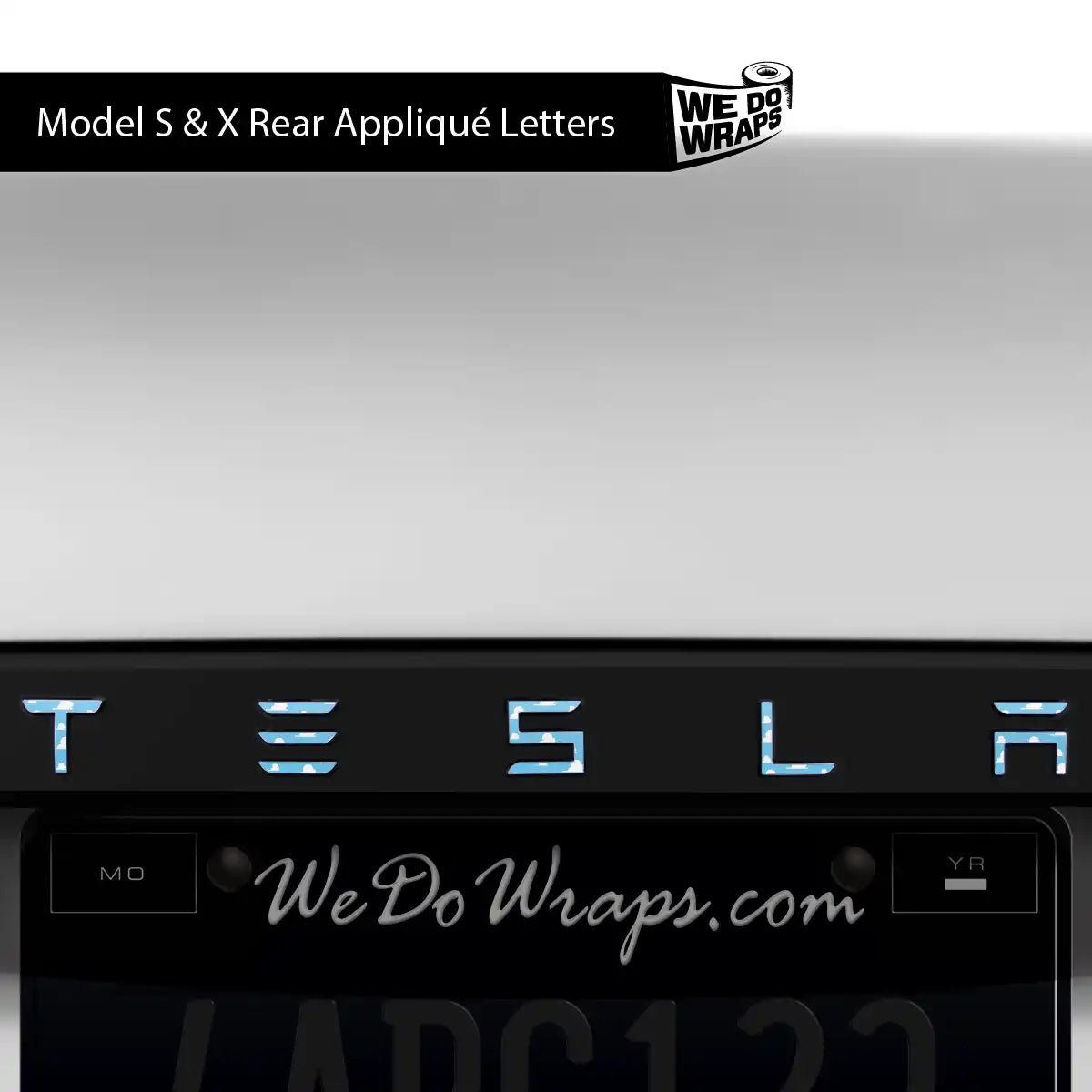 Toy Clouds Tesla Emblem Decals (Front + Back) | Model S - Tesla Emblems