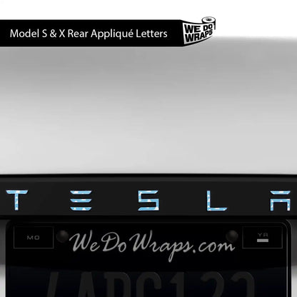 Toy Clouds Tesla Emblem Decals (Front + Back) | Model S - Tesla Emblems