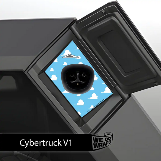Toy Clouds Tesla Charge Port Wrap | Cybertruck - Tesla Emblems