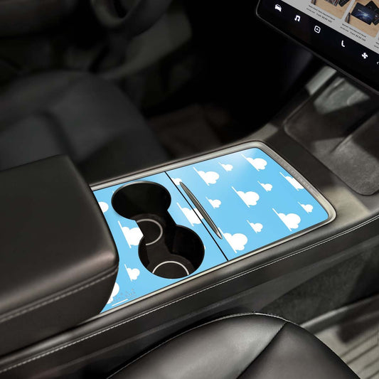 Toy Clouds | Tesla Center Console Wrap Kit | Model 3 '21 - 24 - Tesla Emblems