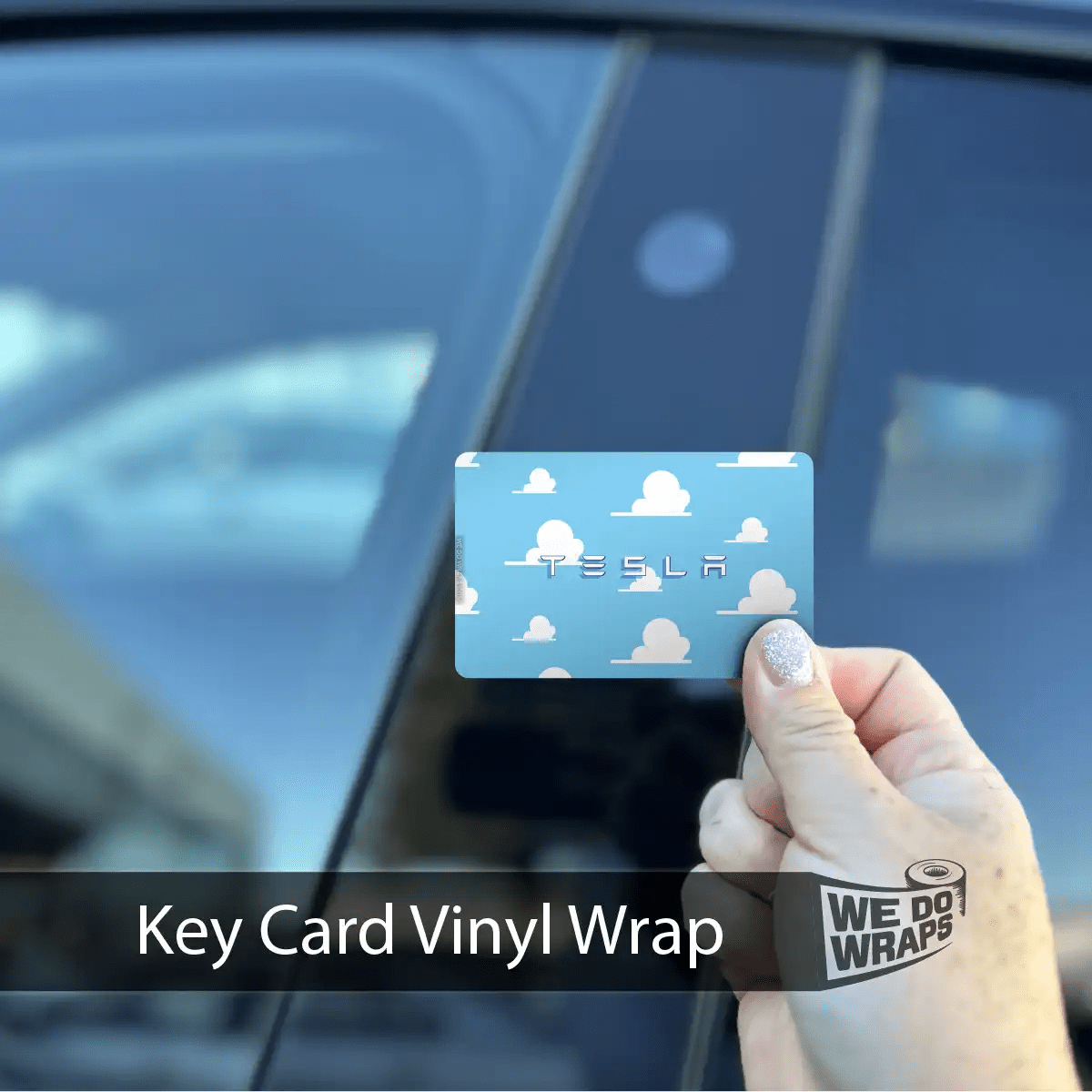 Toy Clouds | NFC Key Card Wrap - Tesla Emblems