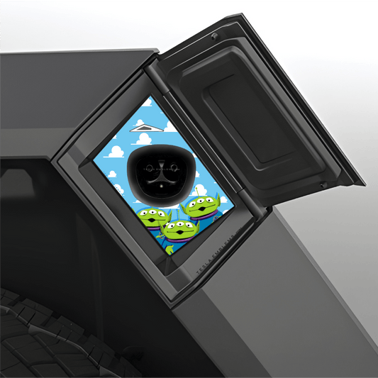 Toy Story Aliens Tesla Charge Port Wrap - Tesla Emblems