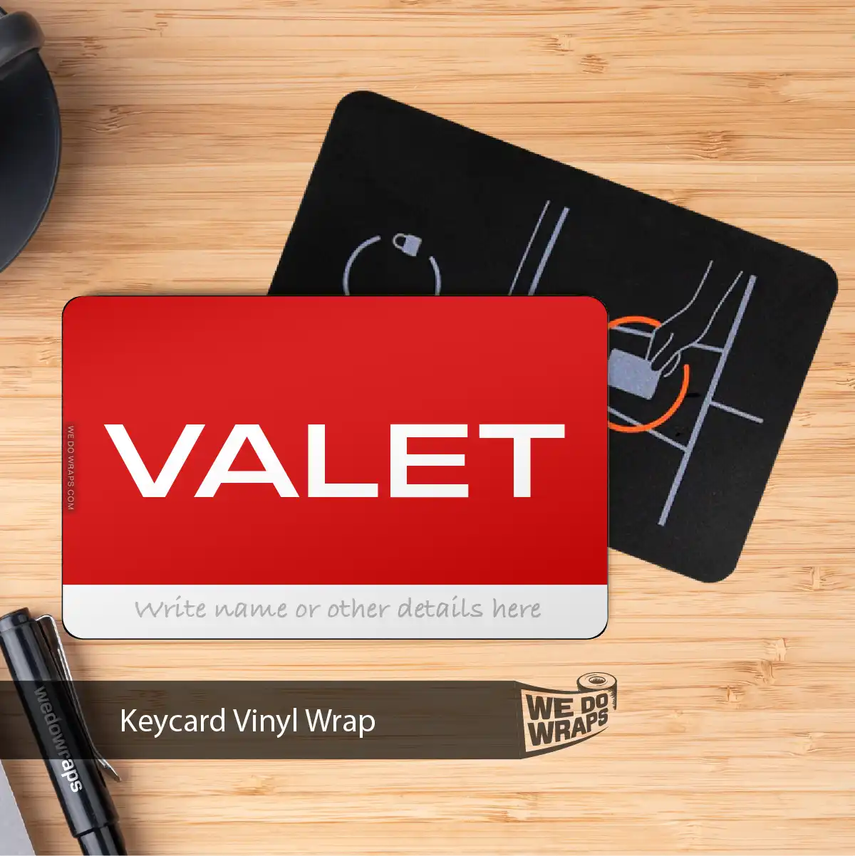 Valet Tesla Keycard Decal - Tesla Emblems