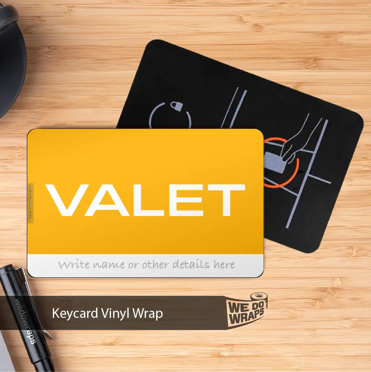 Valet Tesla Keycard Decal - Tesla Emblems