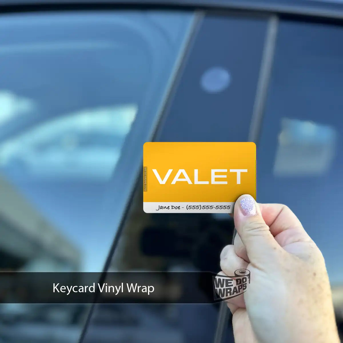 Valet Tesla Keycard Decal - Tesla Emblems