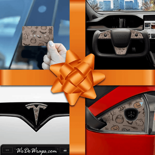 Holiday Bundle Vintage Witch's Brew Tesla Wrap Kit | Model S - Tesla Emblems