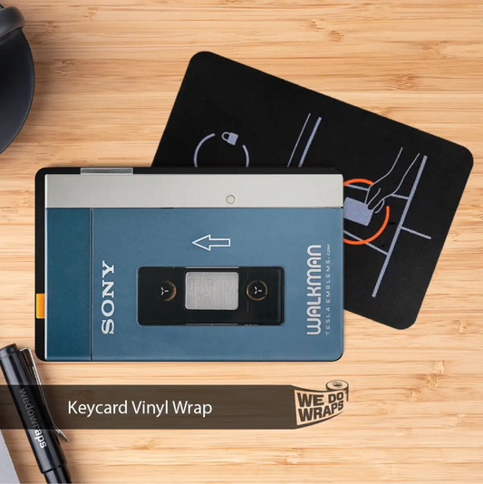 Walkman Tesla Keycard Decal - Tesla Emblems