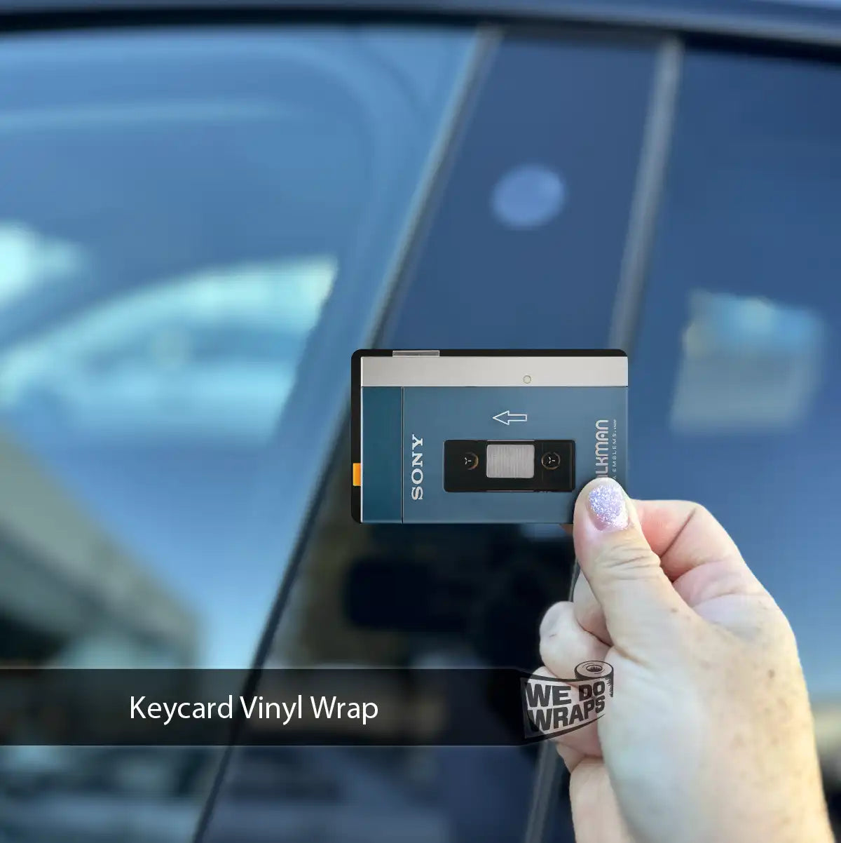 Walkman Tesla Keycard Decal - Tesla Emblems