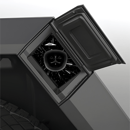 Warp Drive Tesla Charge Port Wrap - Tesla Emblems