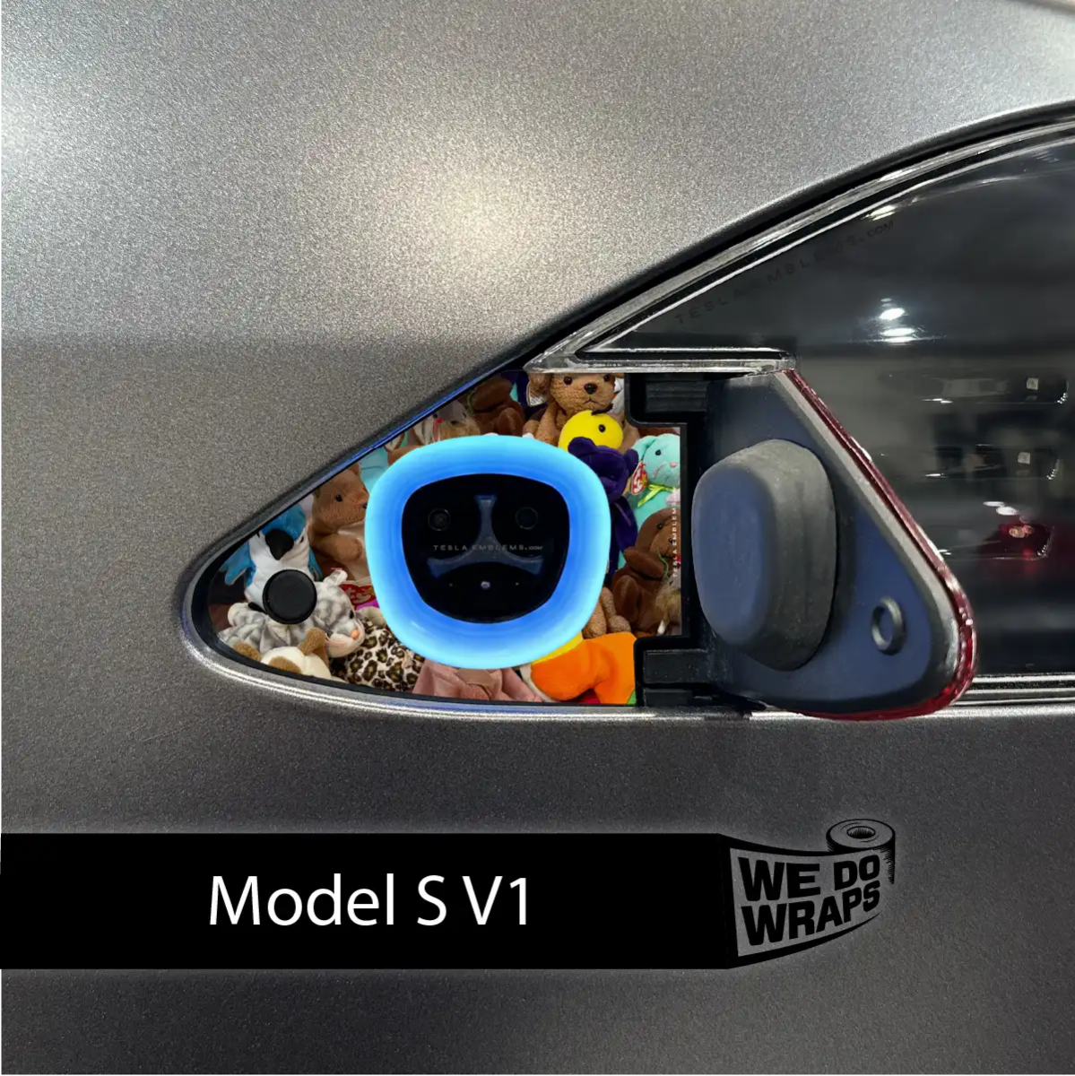 Where I Store My Beanie Babies Tesla Charge Port Wrap | Model S - Tesla Emblems