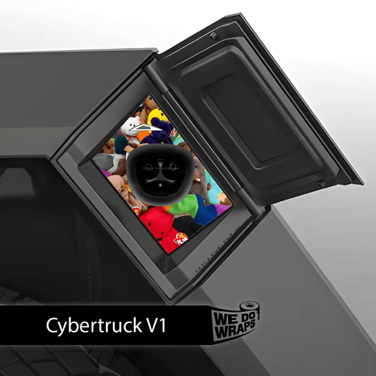 Where I Store My Beanie Babies Tesla Charge Port Wrap | Cybertruck - Tesla Emblems