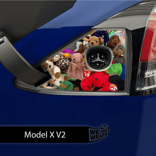 Where I Store My Beanie Babies Tesla Charge Port Wrap | Model X - Tesla Emblems
