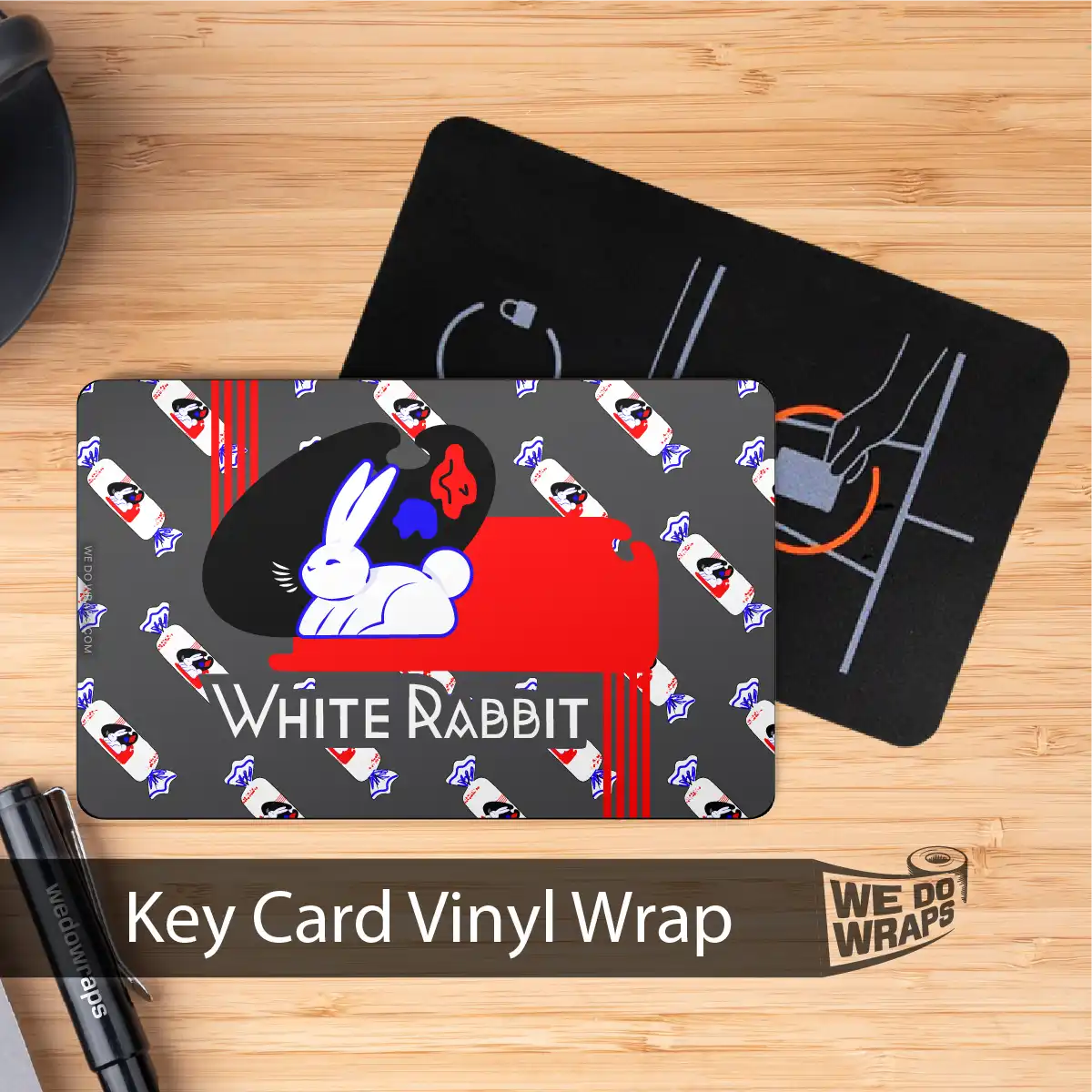 White Rabbit | NFC Key Card Wrap - Tesla Emblems