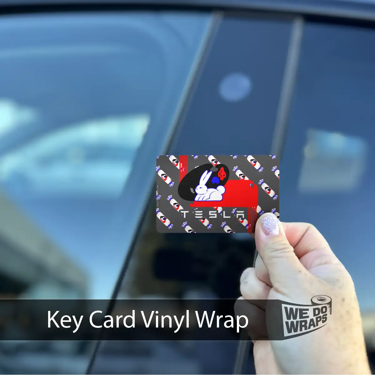 White Rabbit | NFC Key Card Wrap - Tesla Emblems