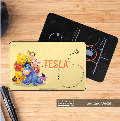 Winnie the Pooh NFC Keycard Decal - Tesla Emblems