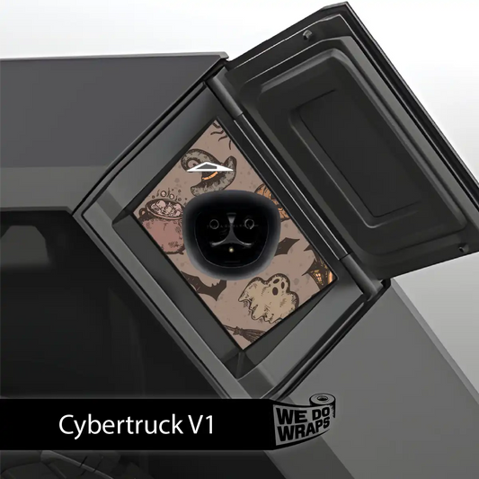 Vintage Witch's Brew Tesla Charge Port Wrap | Cybertruck - Tesla Emblems
