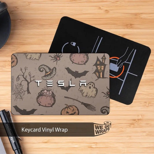 Vintage Witch's Brew Tesla Keycard Decal - Tesla Emblems