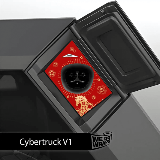 Year of the Horse Tesla Charge Port Wrap | Cybertruck - Tesla Emblems