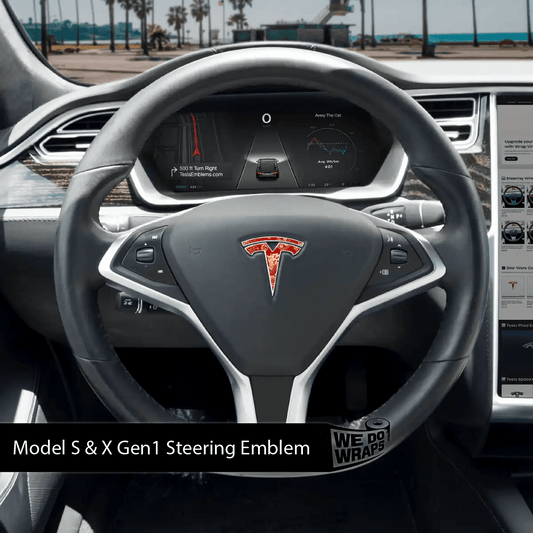 Year of the Horse Tesla Steering Wheel Emblem Decal | Model S