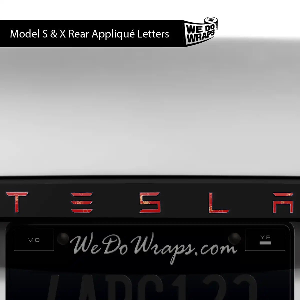 Year of the Horse Tesla Emblem Decals (Front + Back) | Model S - Tesla Emblems