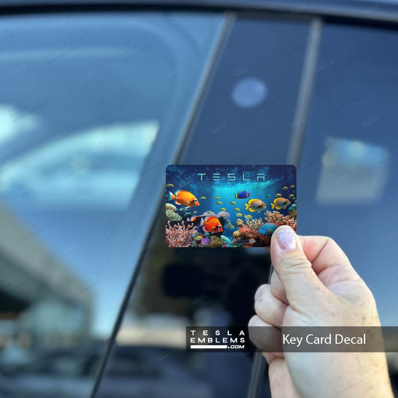 Aquarium Tesla Keycard Decal - Tesla Emblems