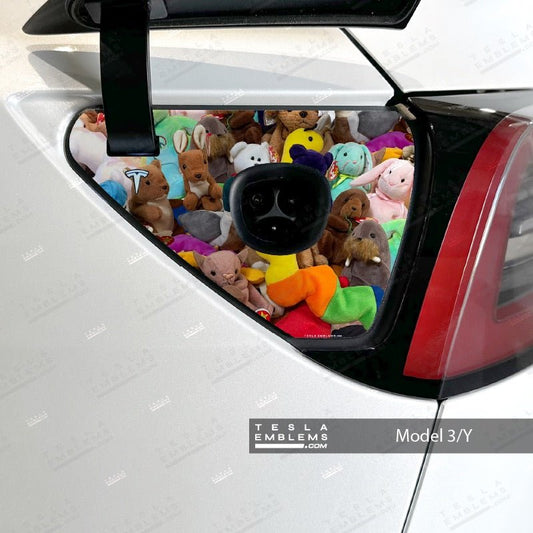 Where I Store My Beanie Babies Tesla Charge Port Decal - Tesla Emblems