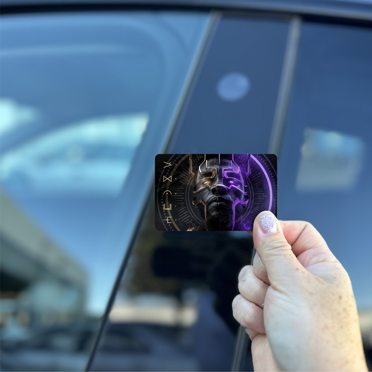 Black Panther T'Calla Tesla Keycard Decal - Tesla Emblems