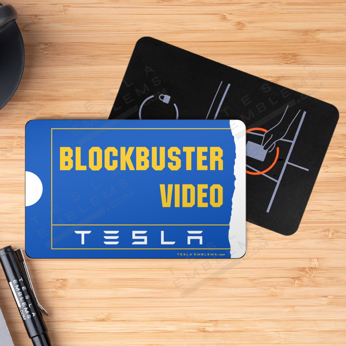 Tesla Key Card Sticker Blockbuster Tesla Keycard Decal – Tesla Emblems