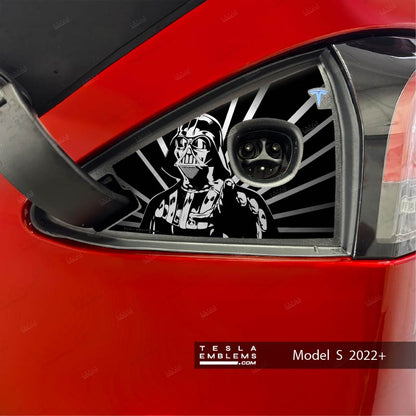 Darth Vader Tesla Charge Port Wrap - Tesla Emblems