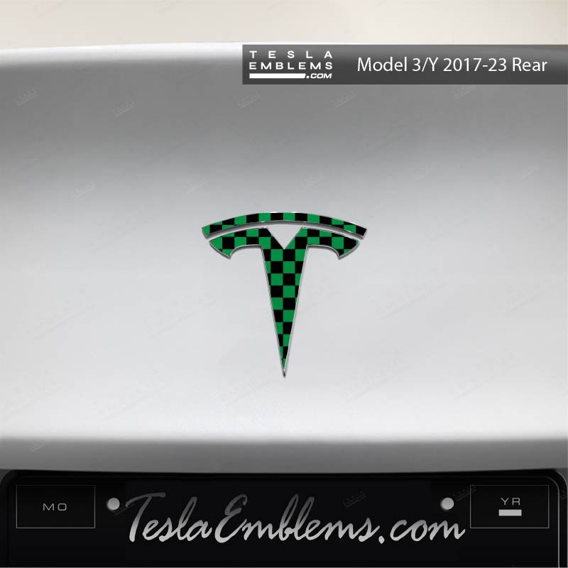 Demon Slayer Tanjiro Tesla Emblem Decals (Front + Back) - Tesla Emblems