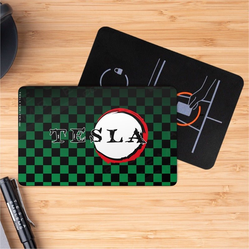 Demon Slayer Tesla Keycard Decal - Tesla Emblems