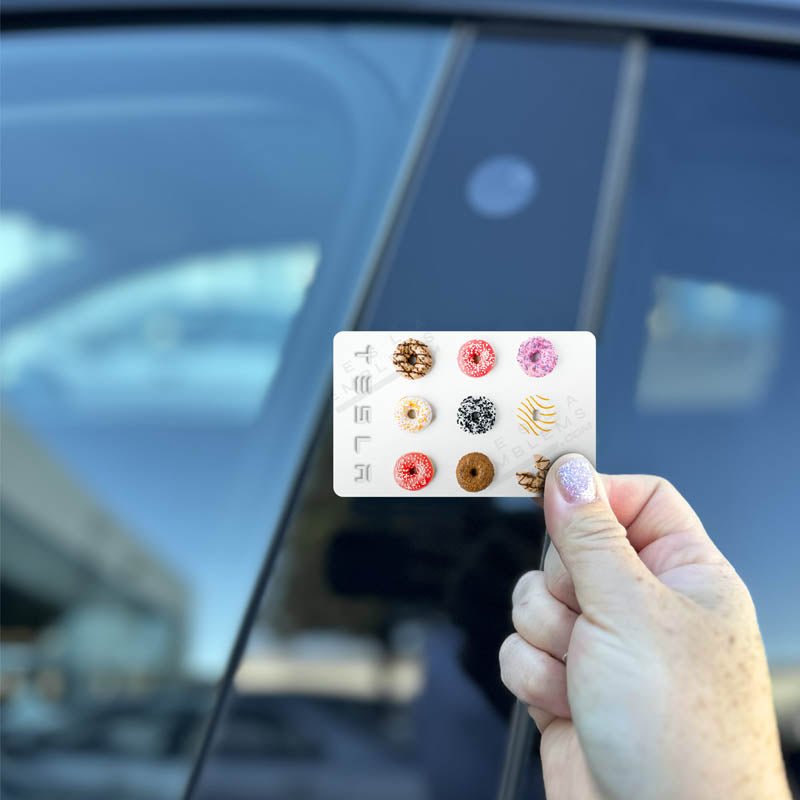 Doughnut Tesla Keycard Decal - Tesla Emblems