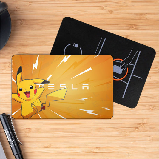 Electric Terrain Pikachu Tesla Keycard Decal - Tesla Emblems