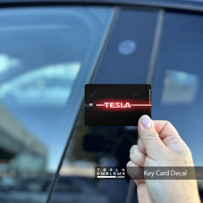 Lightsaber Tesla Keycard Decal - Tesla Emblems