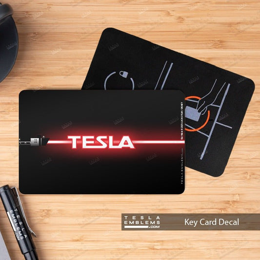Lightsaber Tesla Keycard Decal - Tesla Emblems