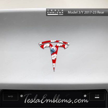 Lilo & Stitch Tesla Emblem Decals (Front + Back) - Tesla Emblems