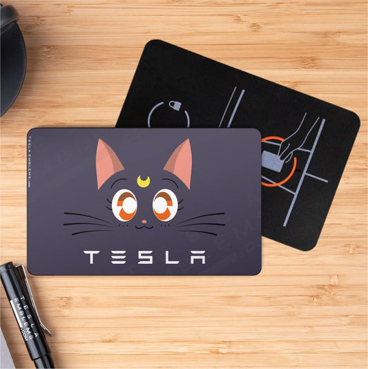 Luna Tesla Keycard Decal - Tesla Emblems