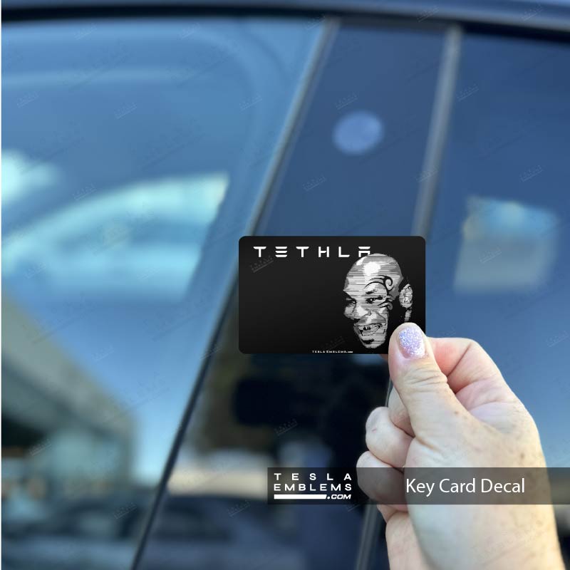 Mike Tethla Keycard Decal Tesla - Tesla Emblems