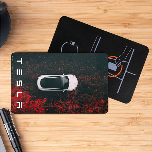 Model 3 Fall Tesla Keycard Decal - Tesla Emblems