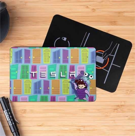Monsters Inc Tesla Keycard Decal - Tesla Emblems