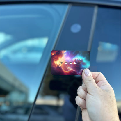 Nebula Tesla Keycard Decal - Tesla Emblems