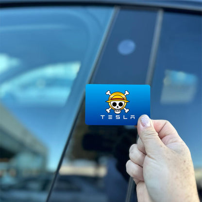 One Piece Tesla Keycard Decal - Tesla Emblems
