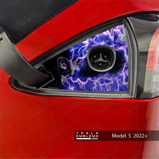 Darth Sidious Palpatine Tesla Charge Port Wrap - Tesla Emblems